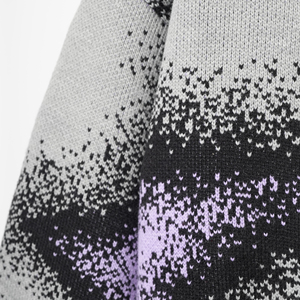 <span class=keywords><strong>Cardigan</strong></span> Lavorato a Maglia con Motivo a Stelle Grigie per <span class=keywords><strong>Uomo</strong></span> - Scollo a V, Bottoni Frontali, Vestibilità Oversize, Maglione Streetwear Y2K Personalizzabile - Product Image 2