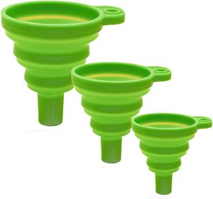 Entonnoirs en silicone propres pour la cuisine, entonnoir de cuisine pliable en silicone de qualité alimentaire pour bouteilles et tasses - Product Image 1