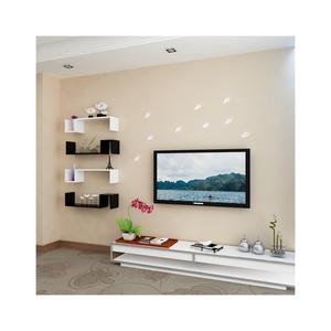 Modern Minimalist Wall Floating Shelf Photo Display Stand Wall-mounted Storage Shelf 4-piece Set