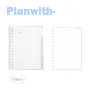 Carnet à spirales Planwith le plus vendu, 360 pages, couverture bleu clair, impression plastifiée, organisateur et planificateur - Product Image 5