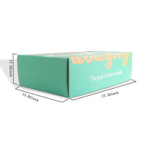 Fancy Aqua cam in ấn tùy chỉnh Hộp bao bì sóng vận chuyển bao bì hộp vận chuyển hộp bưu phẩm - Product Image 2