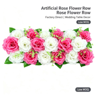 Rangée de fleurs artificielles en soie, arrangement floral de roses artificielles pour arche de mariage, entrée d'angle, décoration de salle de banquet et de fête