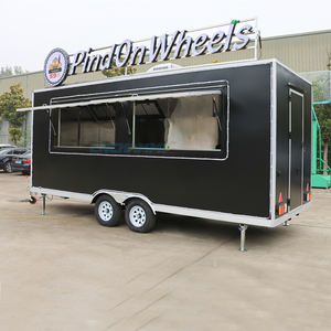 Rimorchio Bar Mobile Bianco, Carretto Caffè, Carretto Dessert, Food Truck, Rimorchio per Birra e Bevande, Rimorchio per Fast Food Completamente Attrezzato - Product Image 3