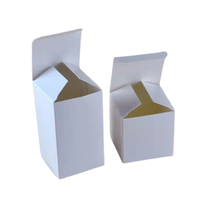 Kraft Gift Boxes With Lids Easy Assemble Cube Cupcake Party Favor Boxes White Cardboard Shipping Packing for Studio Printing