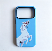 Étui de téléphone portable personnalisé de haute qualité, impression personnalisée, coque rigide en TPU+PC brillant, couverture intégrale, luxe, étanche, antichoc, magnétique
