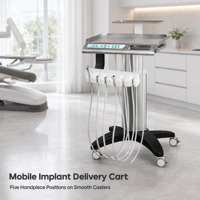 Fauteuil dentaire Sidebox Free Implant S2-IMPLANT certifié CE, ergonomique, électrique, à quatre poignées, gain de place, vente en gros