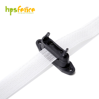 Abrazadera de Polietileno de 40 mm, Color Negro, Plástico PP, Resistente a los Rayos UV, Aislante para Cercas Eléctricas con Poste de Madera para Cinta