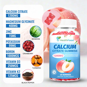 Factory Wholesale Calcium Citrate Gummies Supports Teeth Health and Maintain Overall Wellness with Dietary <b>Supplement</b> - Product Image 4