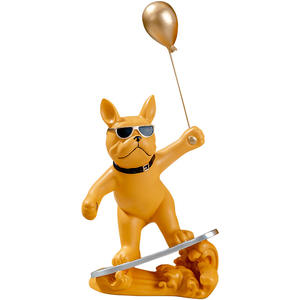 Ornement en résine Bouledogue Français style Ballon de Surf Nordique, Statue de <span class=keywords><strong>chien</strong></span> créative, Vente directe usine, pour la décoration du salon, de l'entrée et de la chambre - Product Image 5