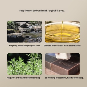 Savon artisanal à froid au dendrobium avec huile essentielle – Hydratant, régulateur de sébum et nettoyant en profondeur pour l'aromathérapie - Product Image 4