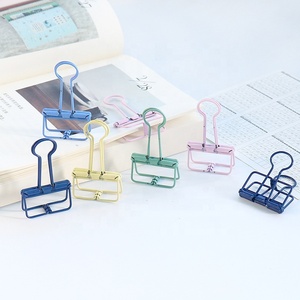 Metallo medio Macaron cavo raccoglitore clip per <span class=keywords><strong>ufficio</strong></span> fornitore di <span class=keywords><strong>accessori</strong></span> per la scuola - Product Image 1
