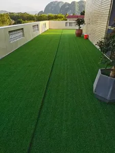 Césped Artificial Sintético para Exteriores, Simulación Realista de Pasto, Revestimiento para Jardín - Product Image 4