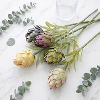 AM-AFI13 Ammy Artichoke Lily Pineapple Head Plant Single Small Imperial Flower Arrangement Bunga Buatan