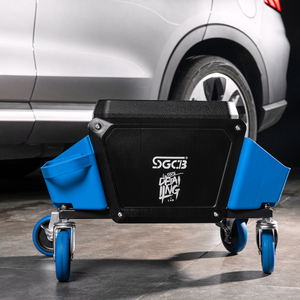 SGCB自動車整備用ローリングシート スイベルキャスター付き クリーパーシート 収納ツール付き カーディテイリングスツール - Product Image 2