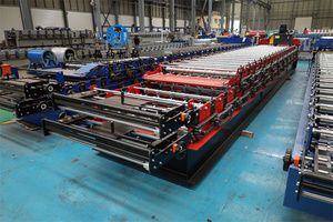 1000-1025 사다리꼴 이중층 지붕 타일 롤 성형 기계 이중층 금속 시트 지붕 타일 만들기 기계 - Product Image 3