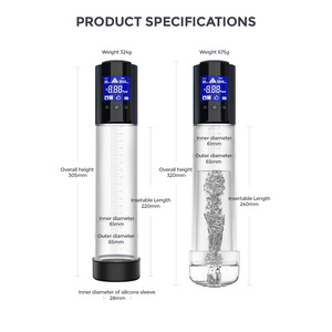 Intelligente Penis-Vakuumpumpe mit LCD-Anzeige Erektions-Trainer Masturbationshilfe Flugzeugbecher Männliches Trainingsgerät Vergrößerer Erotikprodukte für Erwachsene - Product Image 6