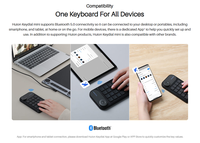 Clavier ergonomique Huion à une main, combinaison de touches personnalisables, mini-clavier K20