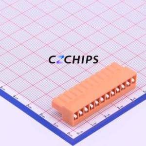 HT396K-3.96-12P Plug-in Terminal Block P=3.96mm Connector ( Connector Type: Male Plug )( Construction: 1x12P )( Pitch: 3.96mm ) - Product Image 2