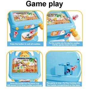 Máquina de Pinball de Vidrio con Diseño de Oso Adorable, Juego Electrónico de Mesa, Mini Pinball con Luces y Música para Niños - Product Image 4
