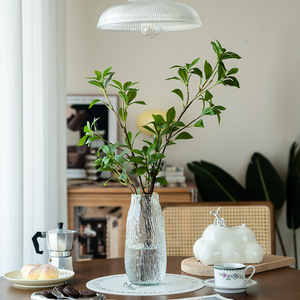 Plante artificielle Haiyi, branche unique, fleur en soie, décoration minimaliste pour la maison, style nordique pour le salon - Product Image 2