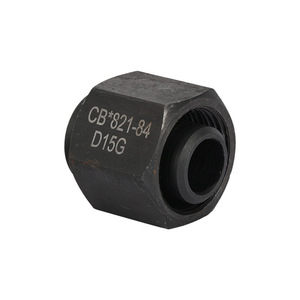 Écrou extérieur en acier au carbone de type D CB56-83 pour quincaillerie marine avec raccord fileté extérieur et conception à épaule plate - Product Image 1