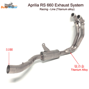<span class=keywords><strong>Teentop</strong></span> ท่อไอเสียจักรยานแข่ง MOTO 660 RS660 660ไทเทเนียม TUONO ท่อไอเสีย - Product Image 3