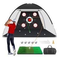 Tapis d'entraînement de golf, filet d'entraînement pour frapper, filet de golf pour l'entraînement au swing, cadeaux pour hommes, papa, lui, golfeur
