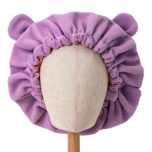 Gorro de noche de lana Polar de invierno, gorro de pelo para <span class=keywords><strong>dormir</strong></span> con orejas de oso, gorro para el hogar, gorros para niños y adultos para mamá y yo - Product Image 4
