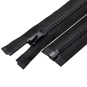 5 # đóng End tự động khóa thanh trượt vislon Dây Kéo Màu Hồng Dây Kéo Nhựa 75cm mở End dây kéo nhựa với ngón tay cái puller - Product Image 6