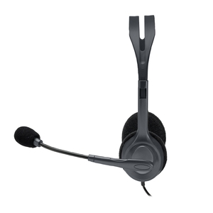 Casque stéréo <span class=keywords><strong>Logitech</strong></span> H111 avec microphone, prise 3,5 mm, cordon de 1,8 m, utilisation professionnelle, écouteurs filaires, gris, ABS - Product Image 3