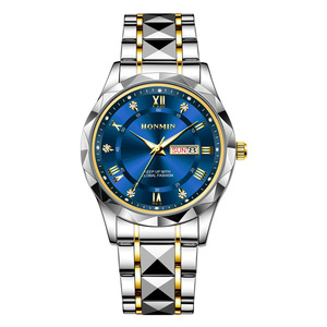 Reloj de pulsera de cuarzo con calendario luminoso para hombre, resistente al agua, correa de acero inoxidable, nuevo modelo de Venta caliente - Product Image 5