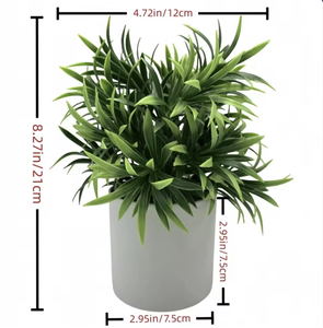 Nouveauté très demandée : Arbustes artificiels d'eucalyptus et de romarin simulés, <span class=keywords><strong>en</strong></span> pots cylindriques <span class=keywords><strong>en</strong></span> pulpe, écologiques, pour l'exportation - Product Image 3