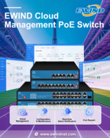 Equipo de Red en la Nube de Alto Rendimiento con Función POE, 4/8/16/24 Puertos, Distancia de Transmisión de 300m, Administrado en la Nube - En Stock