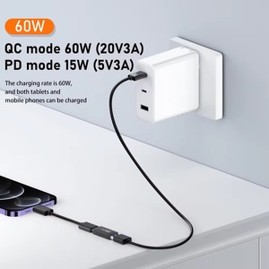 <span class=keywords><strong>USB</strong></span>-C để <span class=keywords><strong>USB</strong></span> Adapter Type-C Quá Cảnh kết nối với OTG cung cấp điện cho điện thoại di động DC đầu ra - Product Image 4