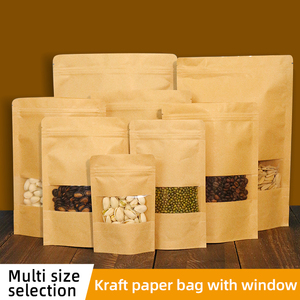 Petit <span class=keywords><strong>sachet</strong></span> en papier <span class=keywords><strong>kraft</strong></span> <span class=keywords><strong>compostable</strong></span> pour le thé, le café, le sucre, la nourriture pour animaux de compagnie, l'emballage de poudre et les sachets de collations - Product Image 2