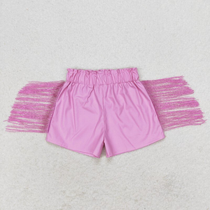 Pantaloncini da ragazza con nappe in <span class=keywords><strong>pelle</strong></span> vestiti per fratelli - Product Image 3