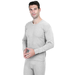 100 cotone bianco intimo termico Set mutandoni Base strato manica lunga camicie termiche <span class=keywords><strong>pantaloni</strong></span> per uomo - Product Image 6