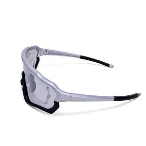 HUBO 510, las mejores gafas <span class=keywords><strong>de</strong></span> <span class=keywords><strong>sol</strong></span> para ciclismo, lentes intercambiables, gafas graduadas fotocromáticas polarizadas, Azul, Blanco y dorado para montaña - Product Image 5