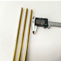 Precision Cut Thick Wall Round Brass Small Diameter Thin Walled Bronze Pipes CNC Lathe Turning Threaded Brass Tubes
