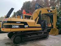 Excavatrice CAT 320B d'occasion abordable, pelle sur chenilles Caterpillar de 20 tonnes, ancien modèle, machine d'origine japonaise en stock