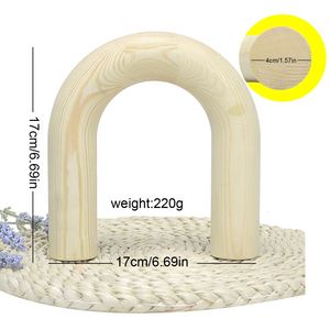 Tùy Chỉnh Khắc Bằng Gỗ Vòm Kệ Sách Trang Trí Đối Tượng Bàn Cà Phê Gỗ Vòm Trang Trí Nội Thất Phong Cách Bohemian Vòm Cho Phòng Khách Trang Trí Nội Thất - Product Image 4