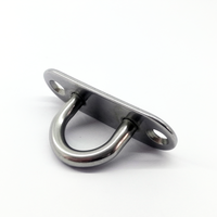 Plaque de fixation ovale en acier inoxydable 304/316 pour pont de bateau, polie, type gréement