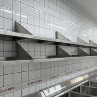 Penjualan Panas Kabinet Dinding Stainless Steel Kustom, Rak Penyimpanan Dinding untuk Perlengkapan Dapur & Restoran Lainnya