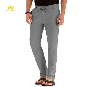 Rahat ince erkek chino pantolon, basit ve iyi görünümlü, özelleştirilmiş renkler çeşitli destek