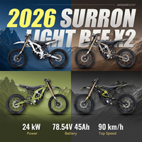 Surron Light Bee X 2 Off-Road 72V Electric Dirt Bike 24000W All Terrain Ebike Electric Motorcycle