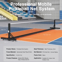 Kit de filet de pickleball de 22 pieds conforme aux normes, ultra-léger, portable, installation sans outils en 120 secondes, sac de transport inclus