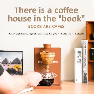 <span class=keywords><strong>เครื่อง</strong></span><span class=keywords><strong>ชง</strong></span><span class=keywords><strong>กาแฟ</strong></span>ดริป<span class=keywords><strong>แบบ</strong></span>พับได้ไฟฟ้า พร้อมตัวกรอง 7 รู ดีไซน์เรียบง่ายสไตล์หนังสือ สำหรับใช้กลางแจ้งและในโรงแรม ตัวเครื่องทำจากพลาสติก - Product Image 2