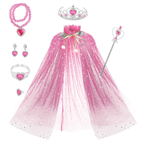Capas <span class=keywords><strong>de</strong></span> Tul Bonitas y Elegantes con Accesorios para Niñas, Disfraces <span class=keywords><strong>de</strong></span> Princesa para Halloween, Vestidos <span class=keywords><strong>de</strong></span> Fiesta <span class=keywords><strong>de</strong></span> Cumpleaños, Capa <span class=keywords><strong>de</strong></span> Lentejuelas para Niñas - Product Image 2