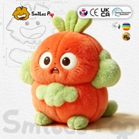 Peluche Personalizado de Monstruo Zanahoria, Muñeco de Peluche Personalizado, Material Seguro y No Tóxico, CE UKCA, Peluche Suave para Regalo Empresarial