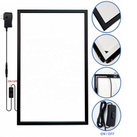 Cadre lumineux LED ultra-mince 16x24 A2 en aluminium pour affiches de films, cadre photo décoratif écologique, menu à clipser